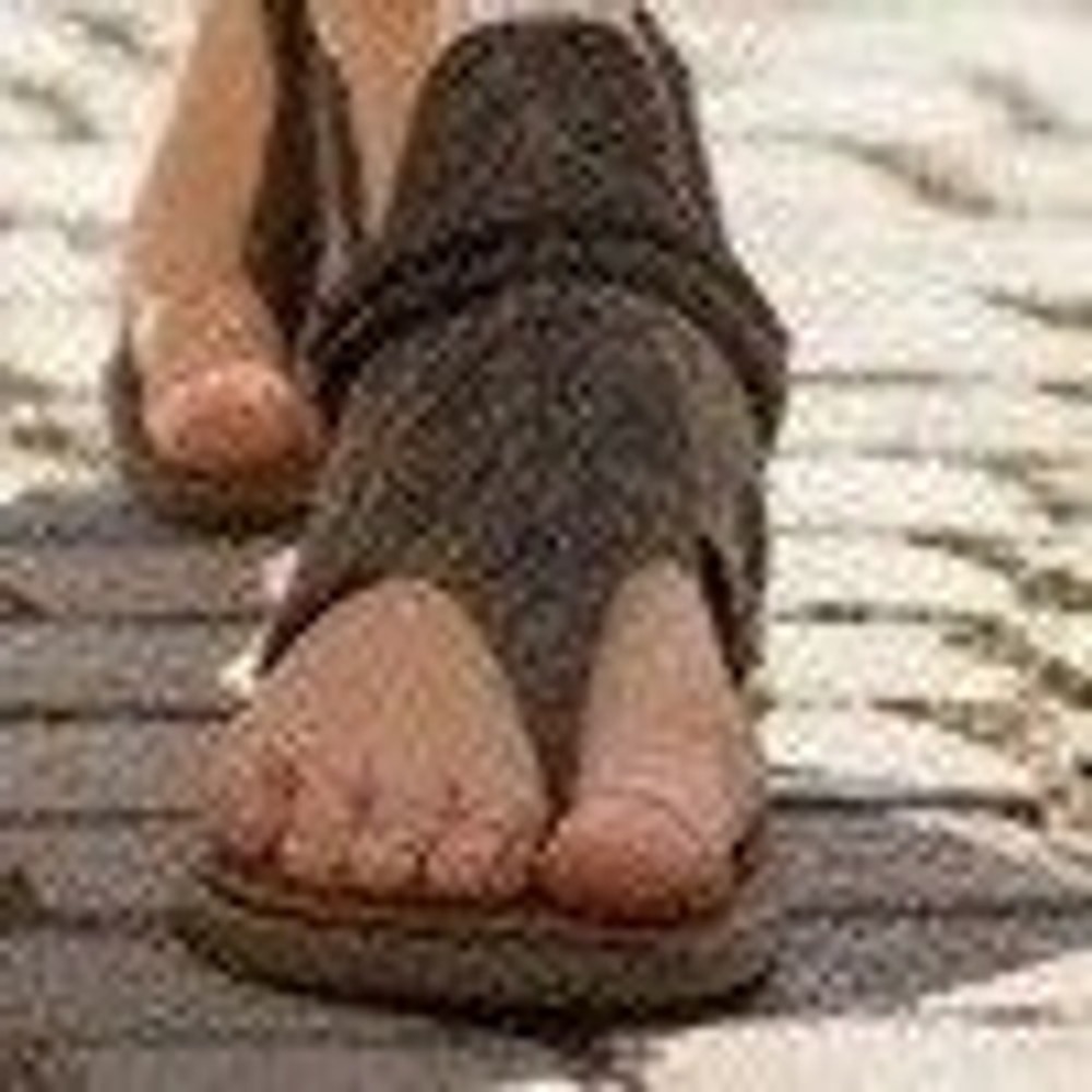 Very G Leopard Print Gladiator Thong Sandals Canvas Braided Zip Back Sz 10 #298L